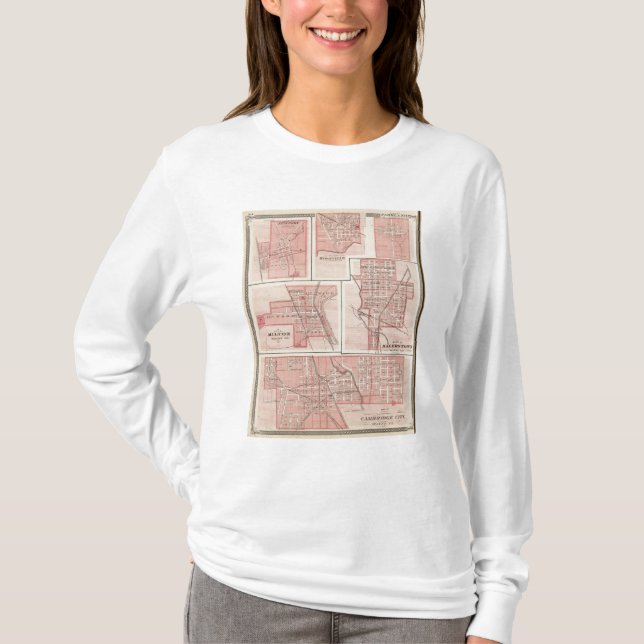 Plan of Cambridge City, Wayne Co with Newport T-Shirt (Front)
