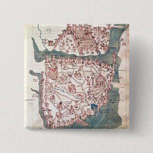 Plan of Constantinople Button