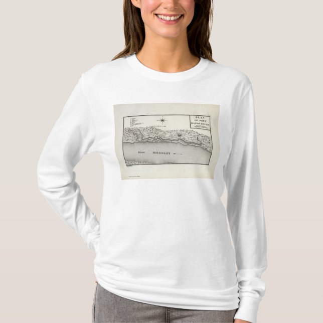 Plan Of Fort Baton Rouge T-Shirt (Front)