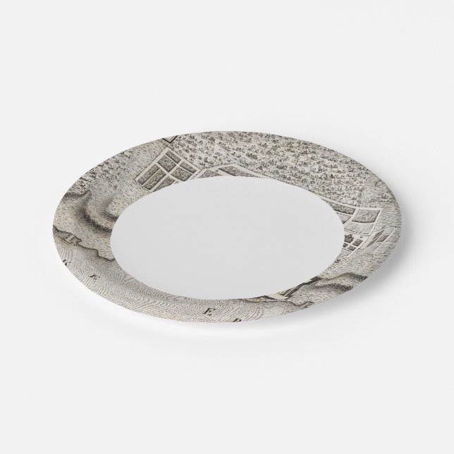 Plan of Fort Erie Paper Plates (Angled)