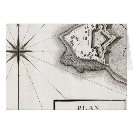 Plan of Fort Niagara Cards (Front Horizontal)