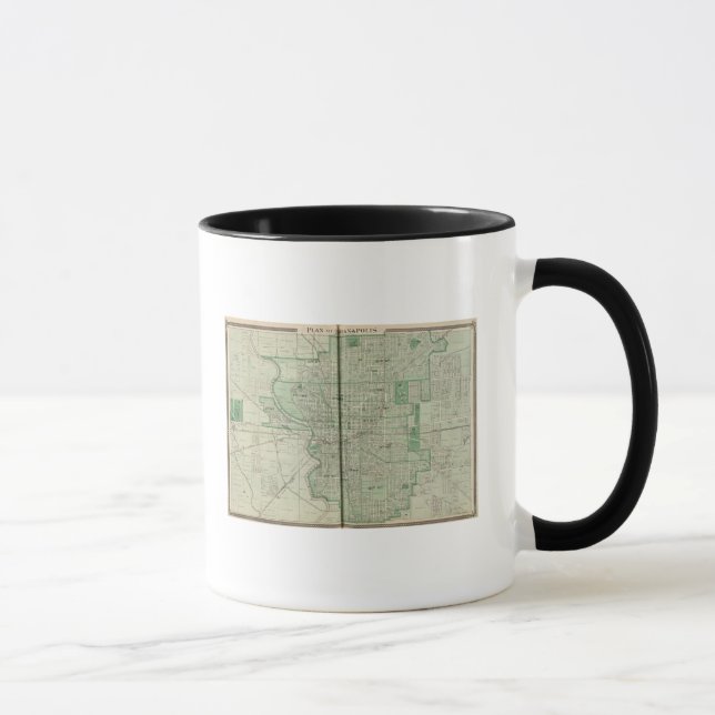 Plan of Indianapolis Mug (Right)