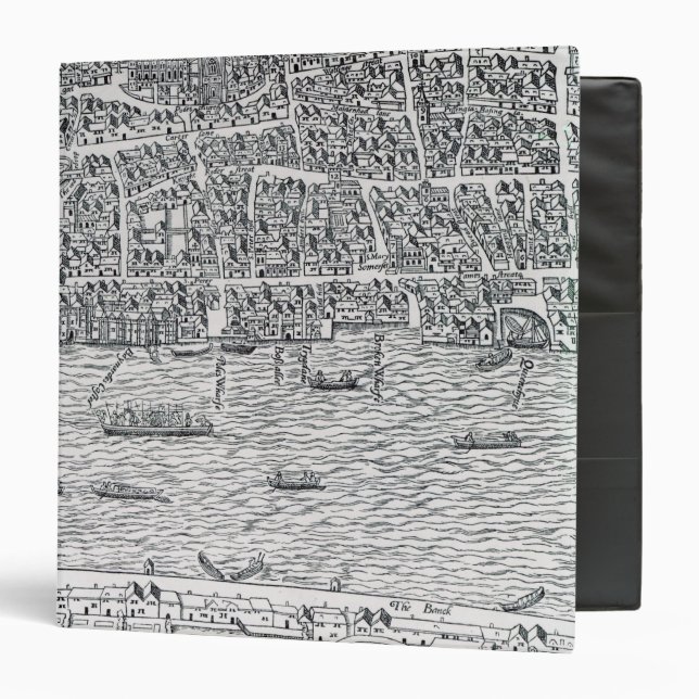 Plan of London, c.1560-70 3 Ring Binder (Front/Inside)