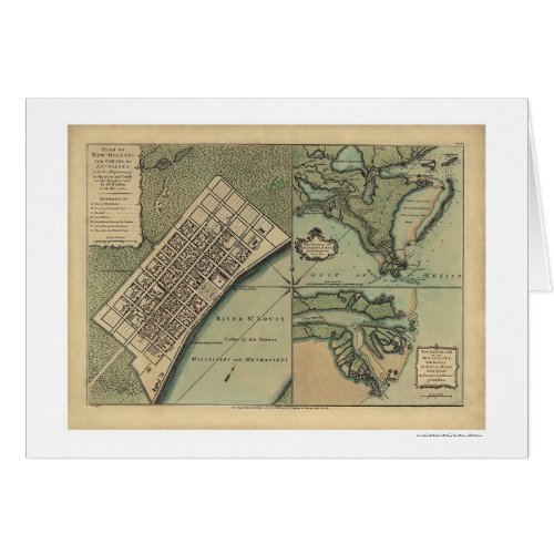 Plan of New Orleans Map 1759