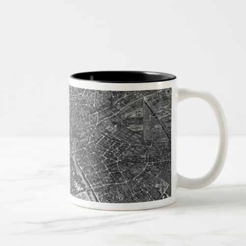 Plan of Paris known as the Plan de Turgot Two_Tone Coffee Mug