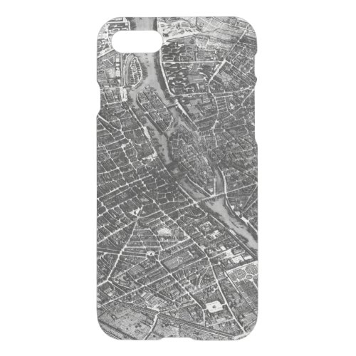 Plan of Paris known as the Plan de Turgot iPhone SE87 Case