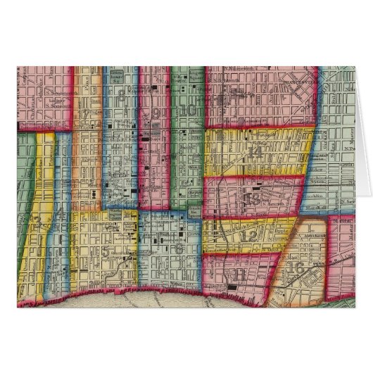 Plan Of Philadelphia Cards (Front Horizontal)