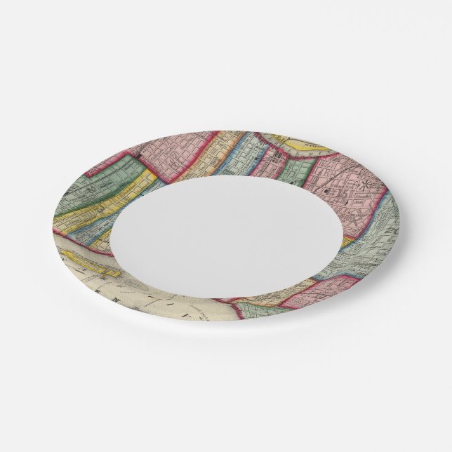 Plan Of Philadelphia Paper Plates (Angled)