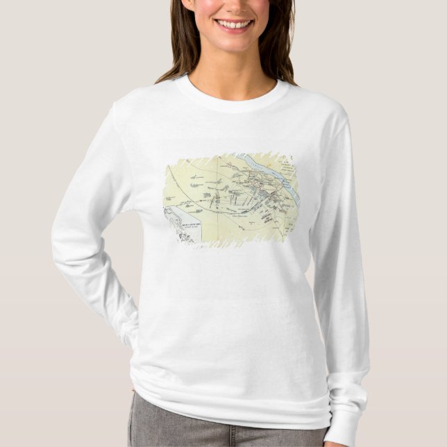 Plan of the Battle of Cawnpoor T-Shirt (Front)
