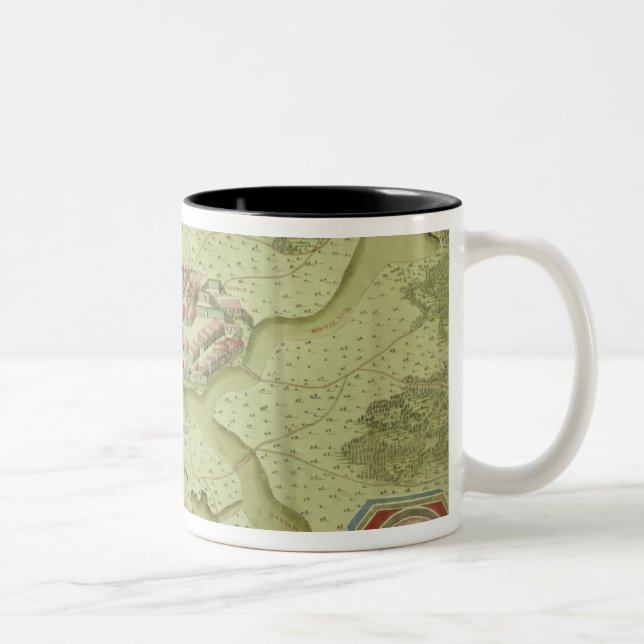 Plan of the Battle of Mollwitz Two-Tone Coffee Mug (Right)