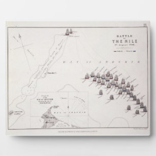 Plan of the Battle of the Nile, 1st August 1798, c Plaque