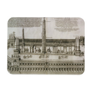 Plan of the Circus Maximus, Rome, engraved by the Magnet