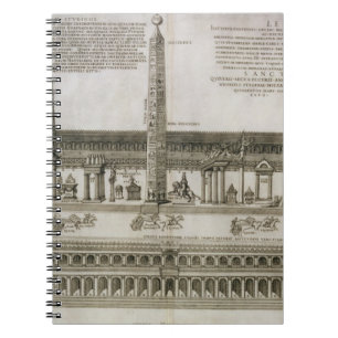 Plan of the Circus Maximus, Rome, engraved by the Notebook