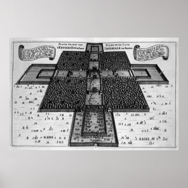 Plan of the Imperial Palace in Peking Poster (Front)