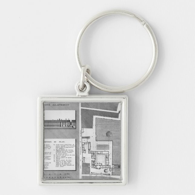 Plan of the Maternite Port-Royal Keychain (Front)