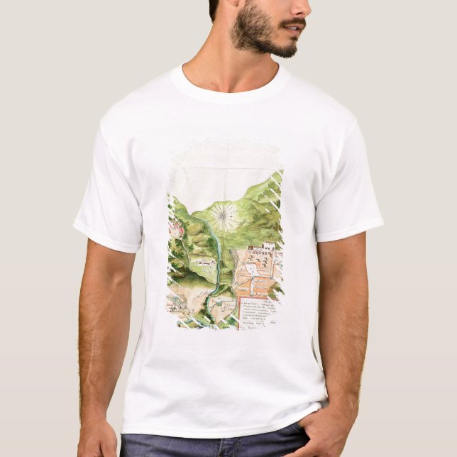 Plan of the Mines of Oaxaca, Mexico, 1785-87 T-Shirt (Front)