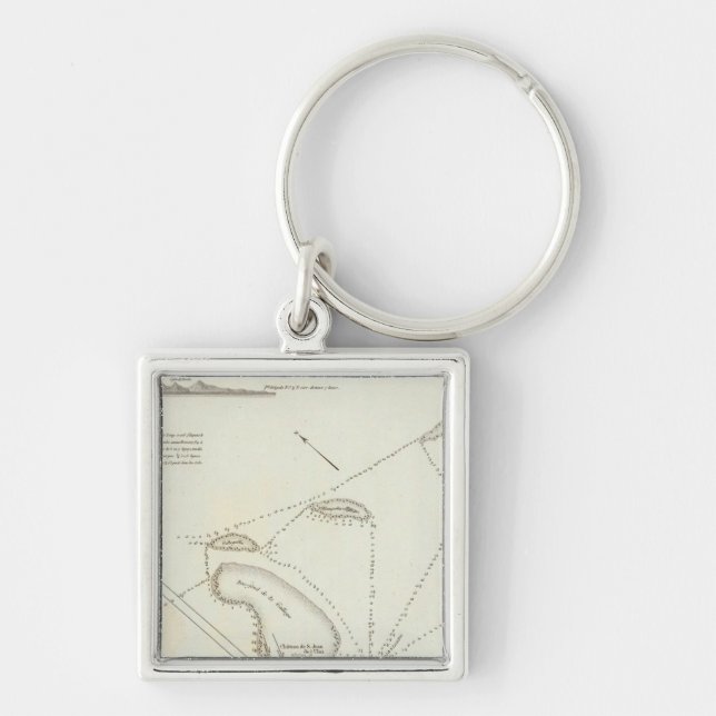 Plan of the Port of Veracruz Keychain (Front)