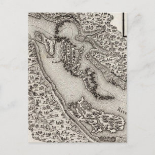 Plan of the Rapids or Falls of the Ohio Postcard