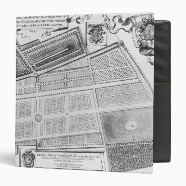 Plan of the Royal Garden 3 Ring Binder (Front/Inside)