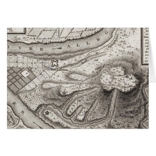 Plan of the Town of Pittsburg Cards (Front Horizontal)