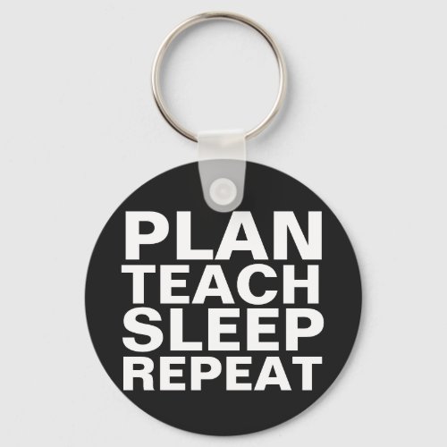 plan teach sleep repeat tote bag for teacher keychain