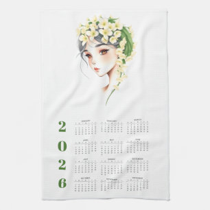 Plan your year in style with this 2026 calendar kitchen towel