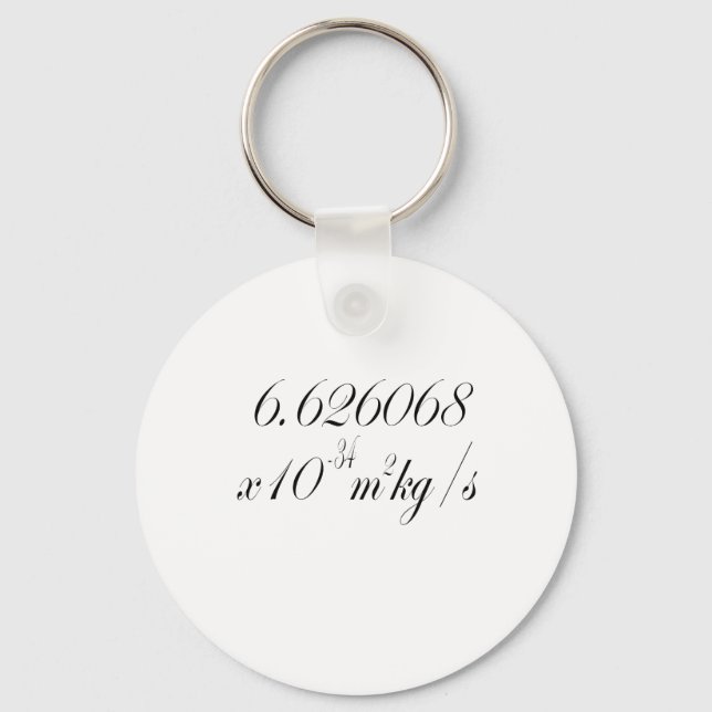 Planck constant keychain (Front)