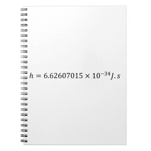 Plancks Constant Value  Notebook