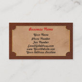 Plane - A little rough around the edges Business Card (Back)