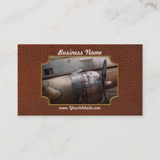 Customizable Plane - A little rough around the edges Business Card Template