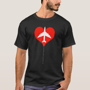 Plane Airplane Flying Pilot Aircraft Aviation Mode T-Shirt