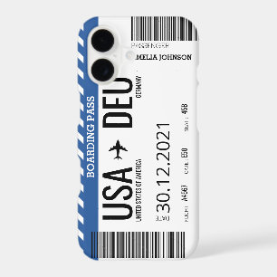 Plane Boarding Ticket (Personalize) Case-Mate iPho iPhone 17 Case
