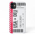 Plane Boarding Ticket (Personalize) iPhone 11 Case Plane Boarding Ticket (Personalize) iPhone 11 Case