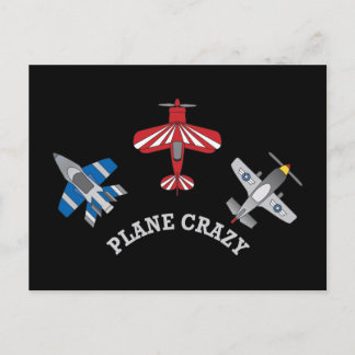 Plane Crazy Postcard