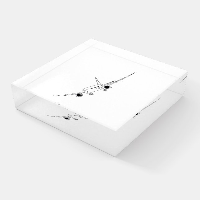 Plane design paperweight (Angled)