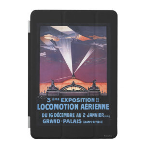 Plane Flying Over Searchlight Poster iPad Mini Cover