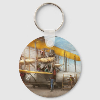 Plane - Getting ready for a long flight 1919 Keychain