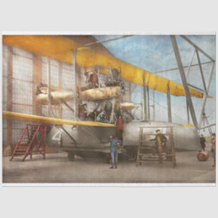 Plane - Getting ready for a long flight 1919 Tissue Paper