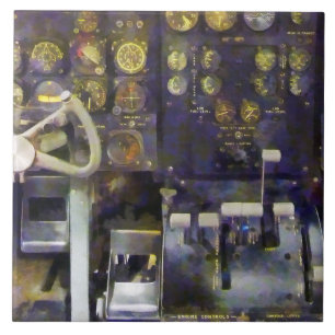 Plane - Grumman E-1B Cockpit Simulator Ceramic Tile