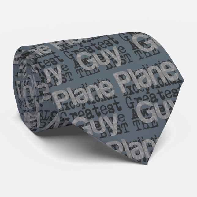 Plane Guy Extraordinaire Neck Tie (Rolled)