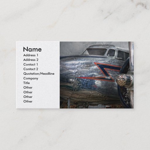 Customizable Plane - Hey fly boy Business Card