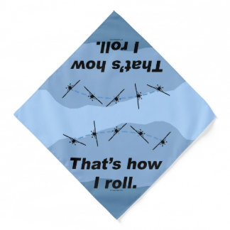 Plane How I Roll Bandana