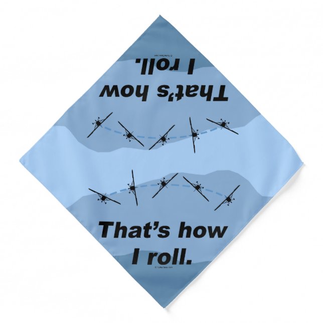 Plane How I Roll Bandana (Front)