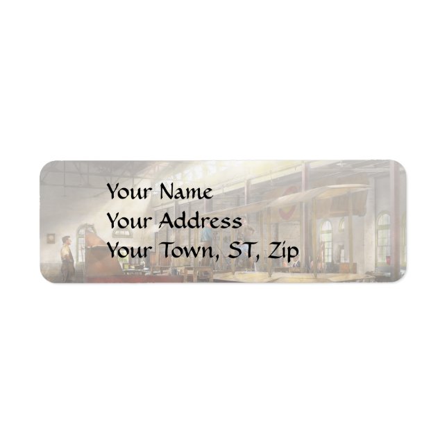 Plane - In the Airplane Factory 1918 Label (Front)