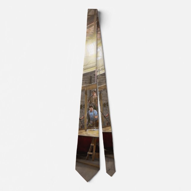 Plane - In the Airplane Factory 1918 Tie (Front)