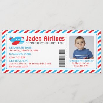 Plane Invitation Ticket / Plane Ticket by LittleApplesDesign at Zazzle