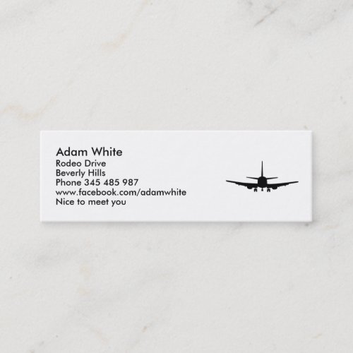 Plane Business Card