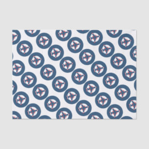 Plane on a Roundel Tissue Paper