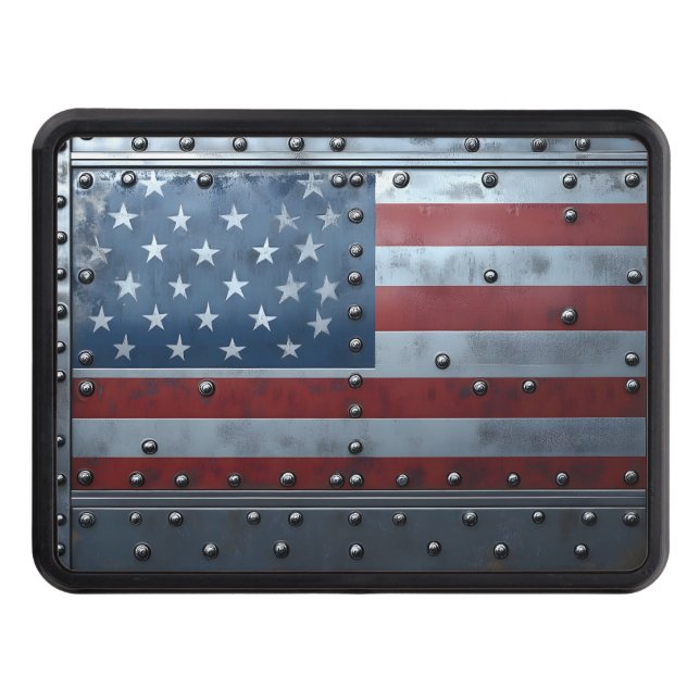 Plane panel American flag hitch cover (Front)