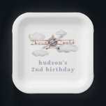 Plane Party Plates | Cloud Party Plates<br><div class="desc">Vintage Plane Party Plates</div>